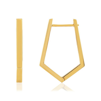 Créoles plaqué or - vue 1