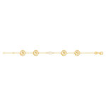 Gold-plated imitation pearl bracelet 18 cm - view 2