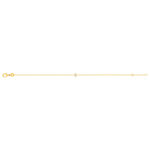 Bracelet plaqué or zirconias 18 cm - vue 2