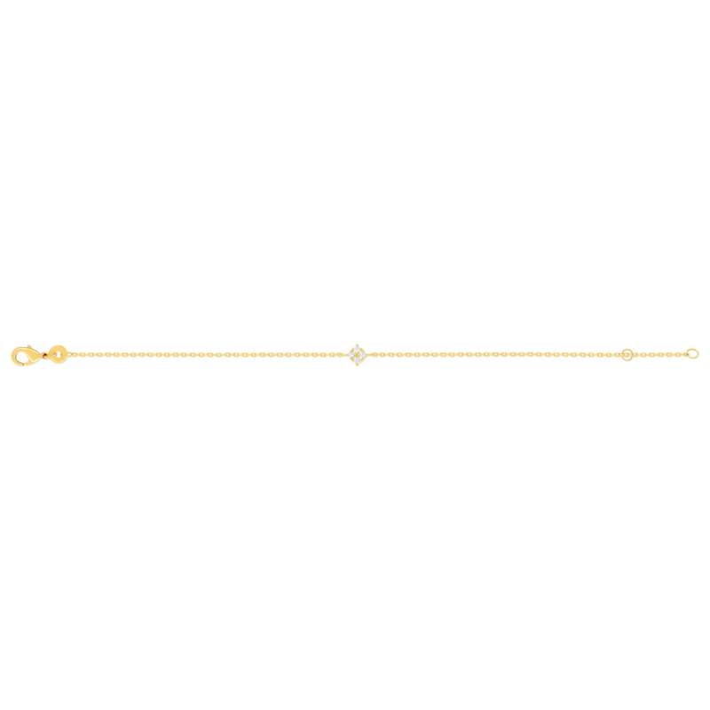 Bracelet plaqué or zirconias 18 cm - vue 2