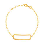 Bracelet plaqué or 18 cm - vue 1