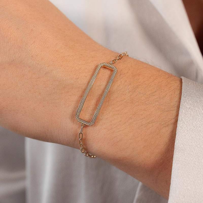 18 cm vergulde armband - gedragen 1 bekijken