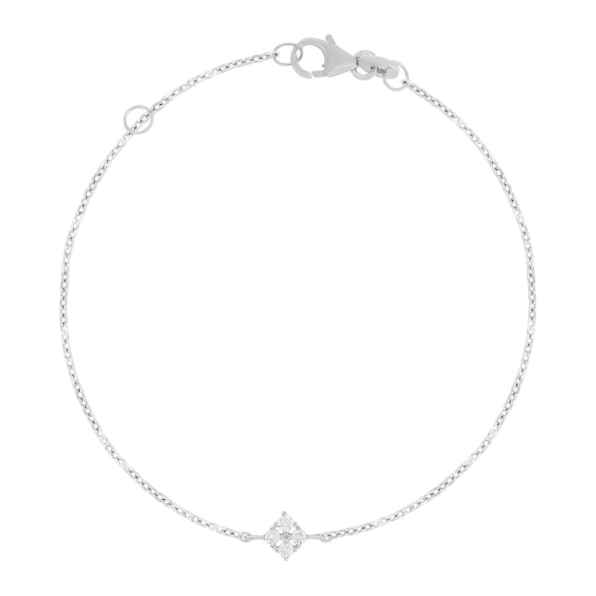 Bracelet argent 925 zirconias 18 cm