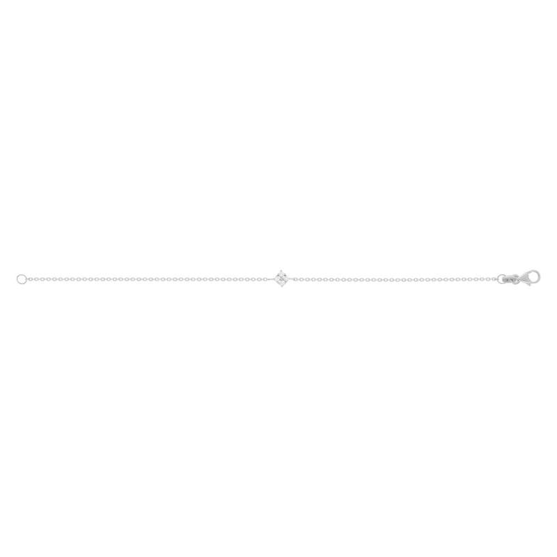 Bracelet argent 925 zirconias 18 cm - vue 2