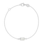 Bracelet argent 925 zirconia 18 cm - vue 1