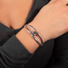 Bracelet argent 925 jonc - vue Vporté 1