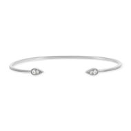 Bracelet argent 925 jonc zirconias