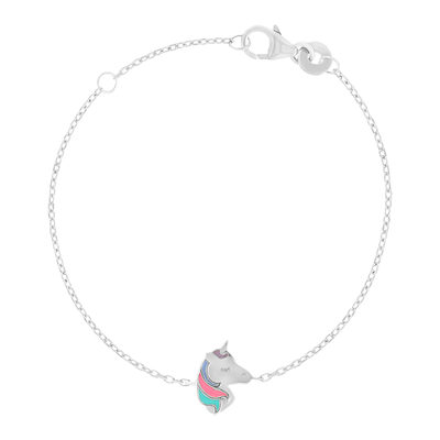 Bracelet argent 925 licorne 15 cm