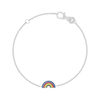 Bracelet argent 925 arc en ciel 15 cm - vue V1