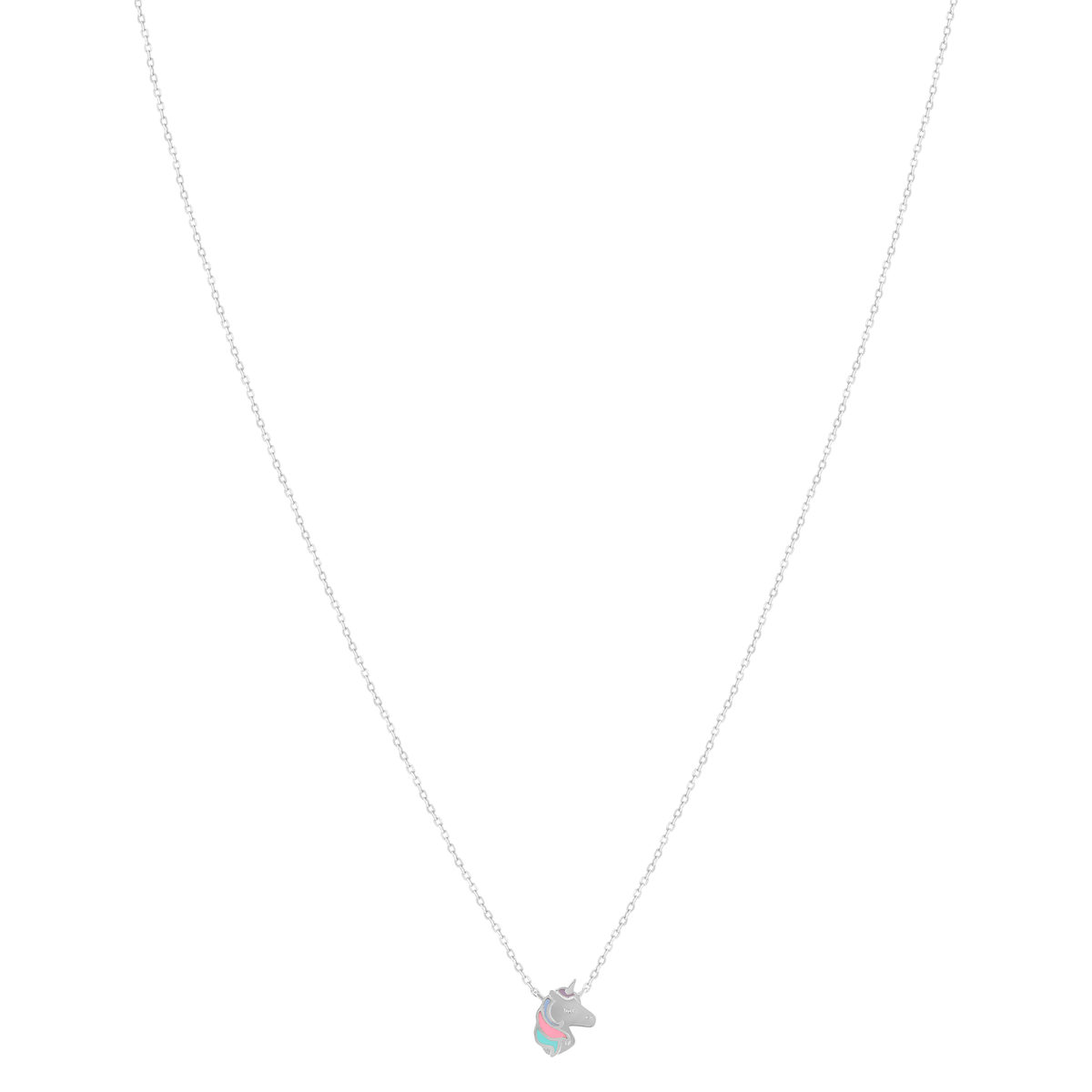 Collier argent 925 licorne 37cm - vue 2