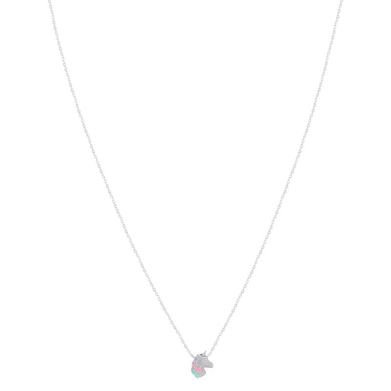 Collier argent 925 licorne 37cm - vue 2