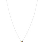 Collier argent 925 arc en ciel 37cm - vue 2