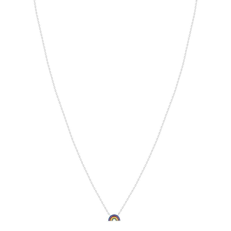 Collier argent 925 arc en ciel 37cm - vue 2