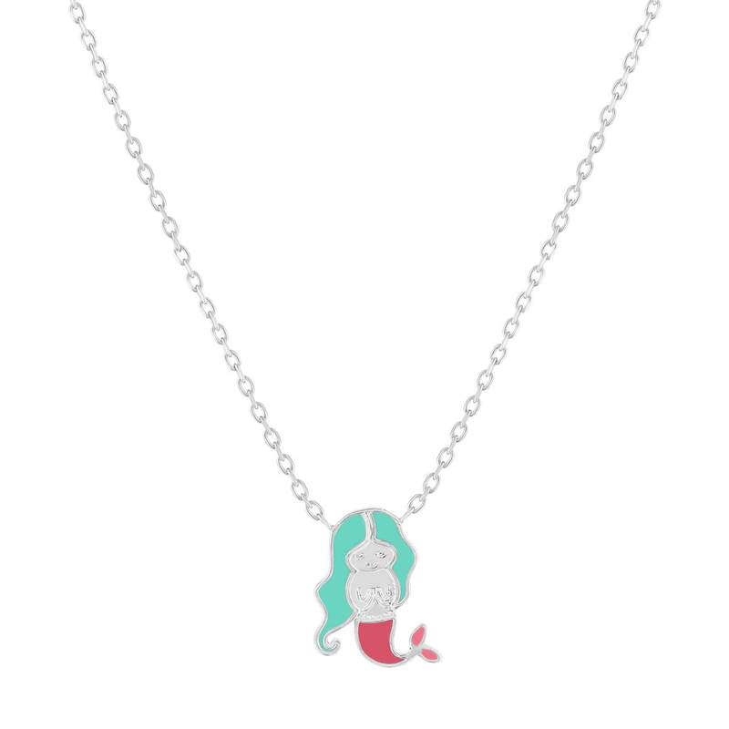 Collier argent 925 sirène 37 cm - vue 1