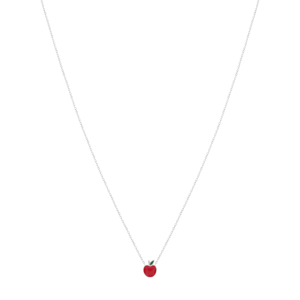 Collier argent 925 pomme 37cm - vue 2