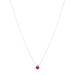 925 zilveren halsketting appel 37cm - bekijk 2