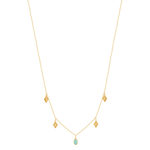 Collier plaqué or amazonite 45cm - vue 2