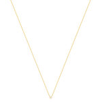 Collier plaqué or zirconias 45cm - vue 2