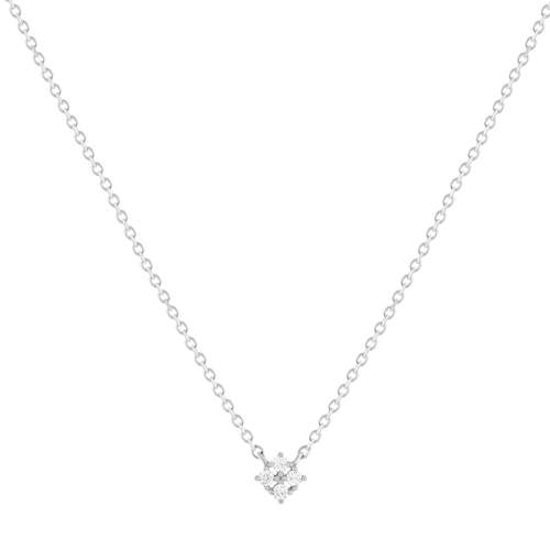 Collier argent zirconias 45 cm