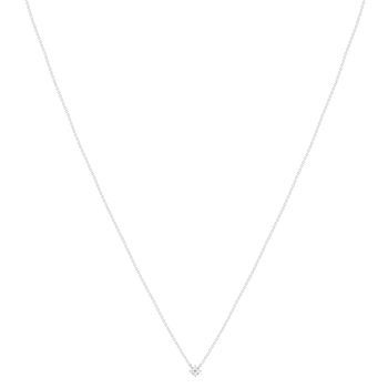 Collier argent zirconias 45 cm