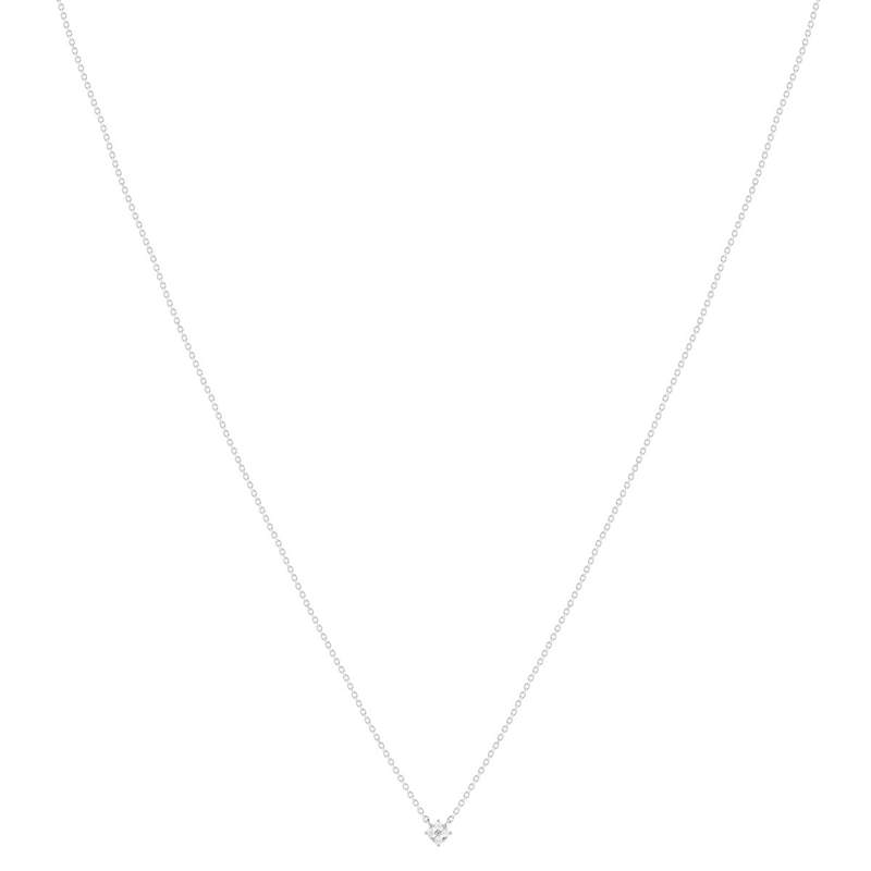 Collier argent zirconias 45 cm - vue 2