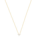 Collier plaqué or zirconias 45 cm - vue 2