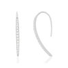 Boucles d'oreilles argent 925 zirconias - vue V1