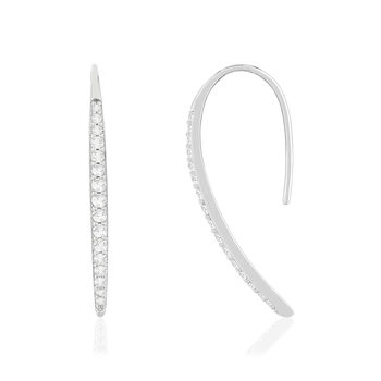 Boucles d'oreilles argent 925 zirconias