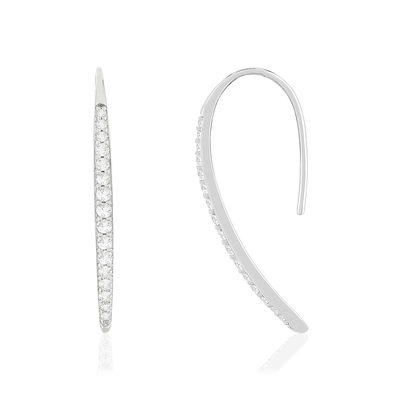 Boucles d'oreilles argent 925 zirconias