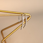 Boucles d'oreilles argent 925 zirconias - vue D1