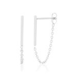 Boucles d'oreilles argent 925 pendantes - vue 1