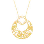 Collier plaqué or ouvragé 45 cm - vue 1