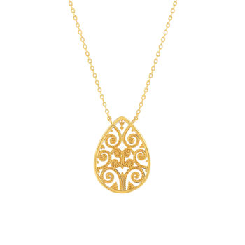 Vergulde halsketting 45 cm