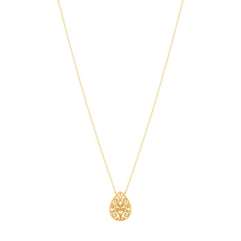 Vergulde halsketting 45 cm