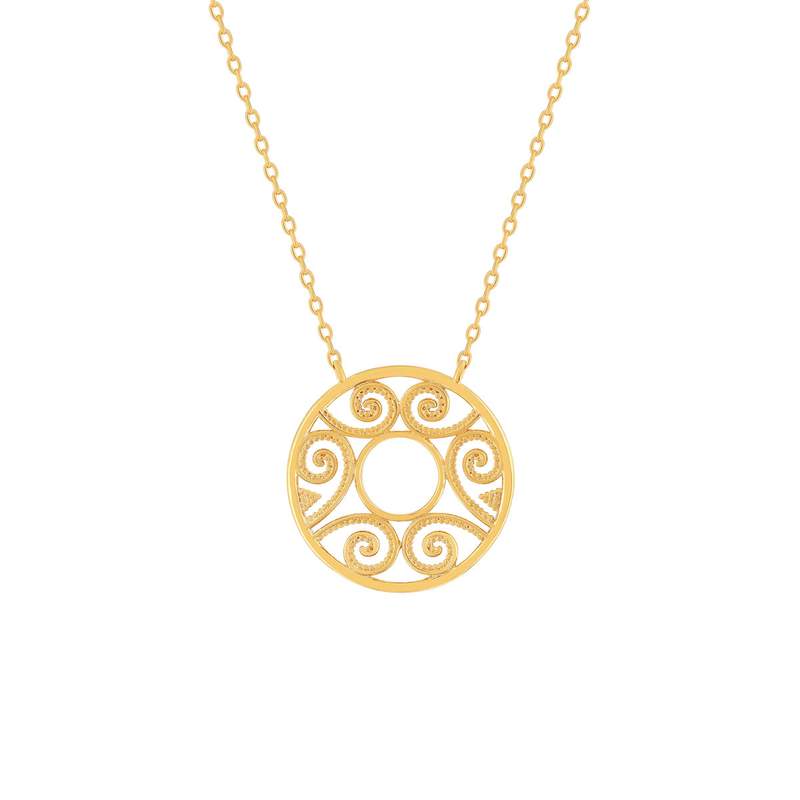 Collier plaqué or 45 cm - vue 1