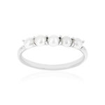 Bague argent 925 perles de Chine - vue 1