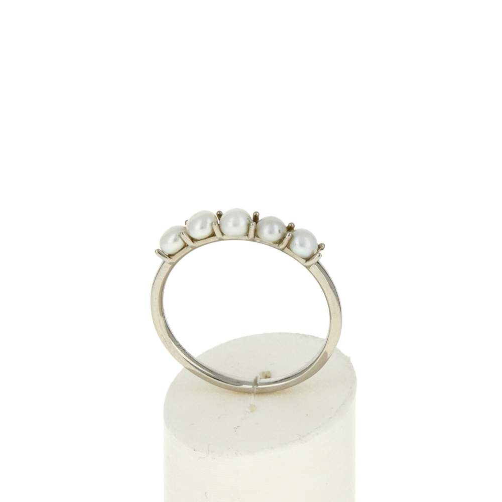 Bague argent 925 perles de Chine - vue 2