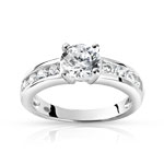 Bague argent 925 zirconias - vue 1