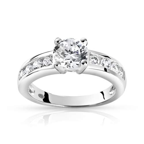 Silver ring 925 zirconias