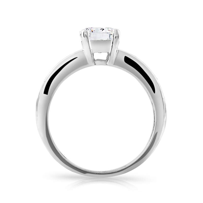 Bague argent 925 zirconias - vue 2