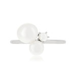 Silver ring 925 Chinese pearls - view 3