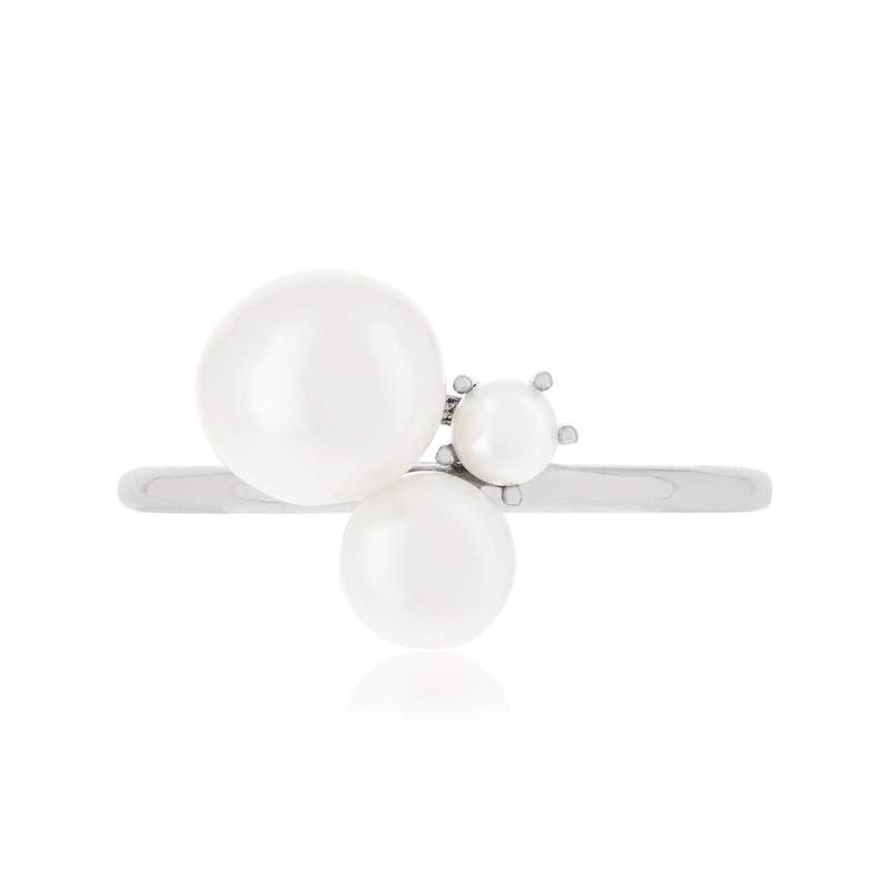 Silver ring 925 Chinese pearls - view 3
