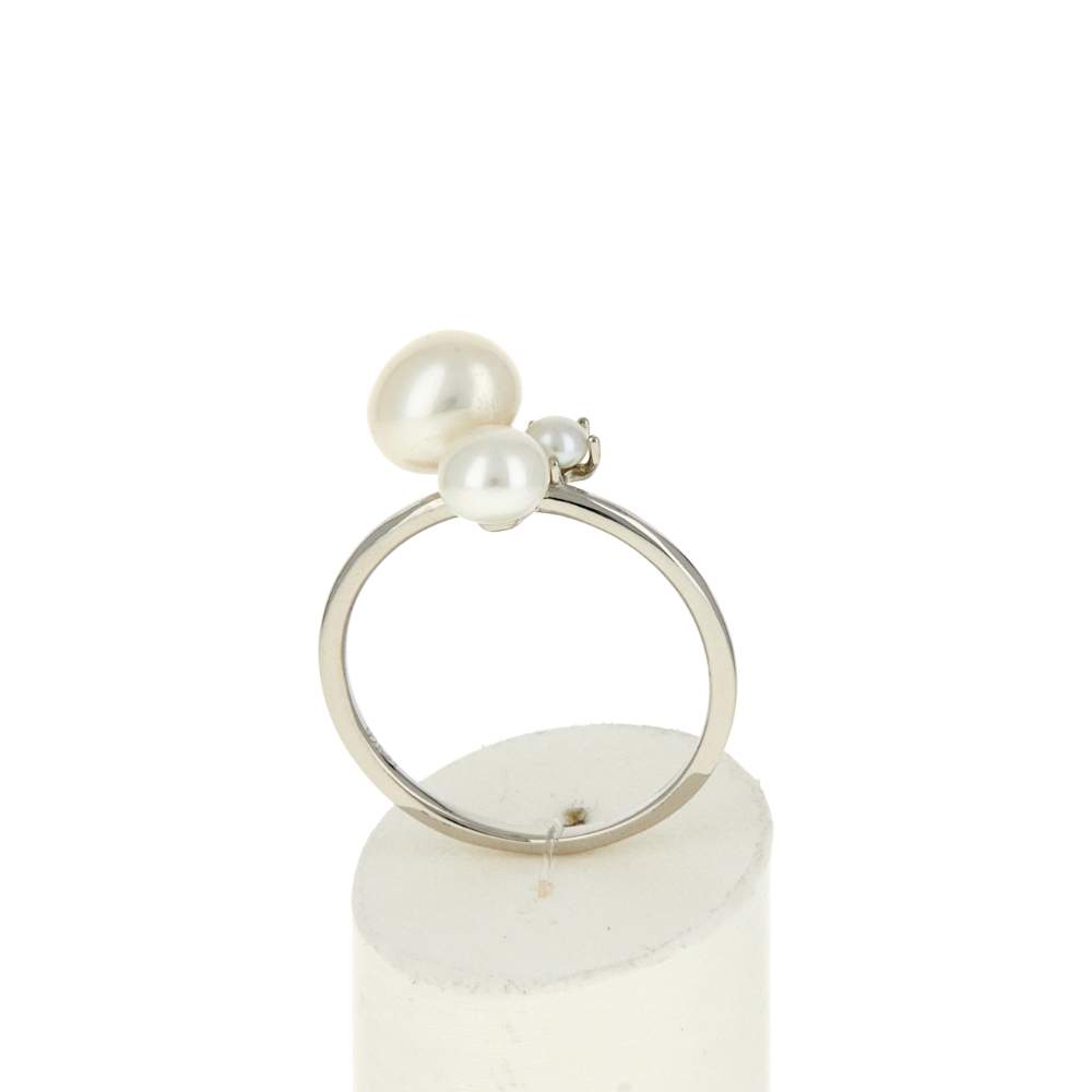 Silver ring 925 Chinese pearls - view 3
