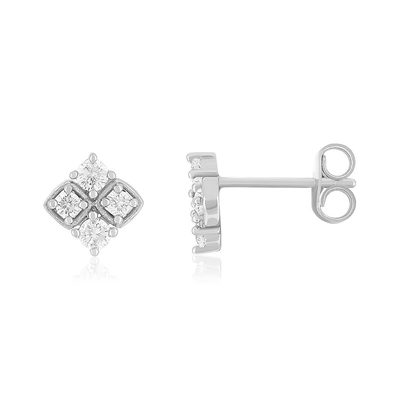 Boucles d'oreilles argent 925 zirconias