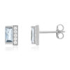 Boucles d'oreilles argent 925 pierres imitation et zirconias - vue V1