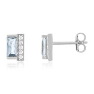 Boucles d'oreilles argent 925 spinelles et zirconias