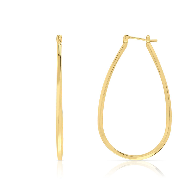 Créoles plaqué or - vue V1