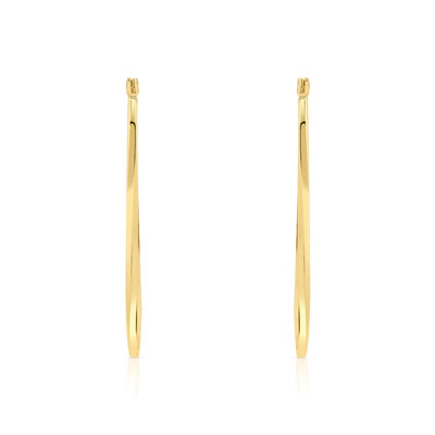 Créoles plaqué or - vue VD1