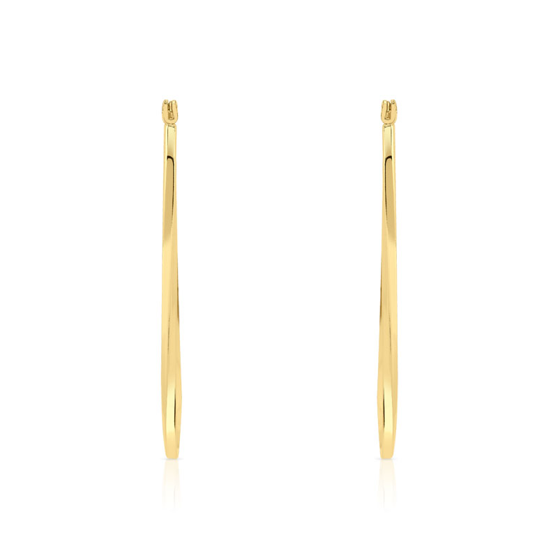 Créoles plaqué or - vue VD1