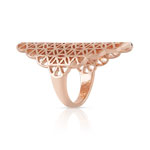 Bague plaqué or rose - vue D1
